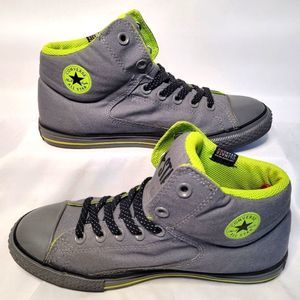 𝅺converse Allstar High Top ComfyCush Plush Upper Gray Lime Green Universal Shoes